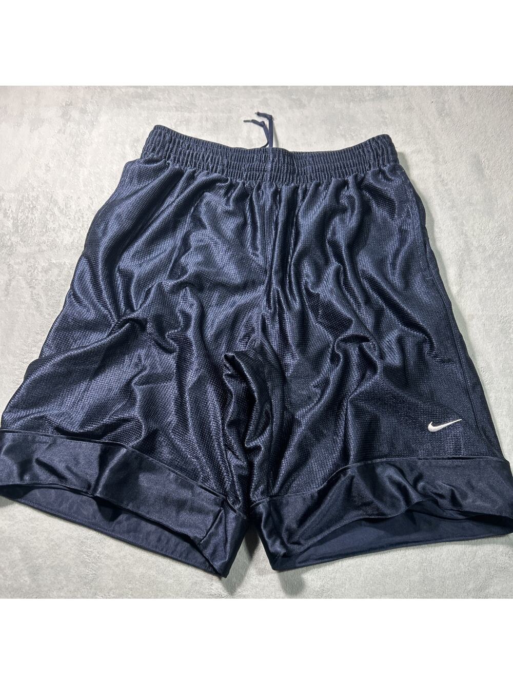 Vintage Y2k 2000s Nike Shinny Dazzle Mesh Shorts Mens Medium 28x9 Metallic Blue